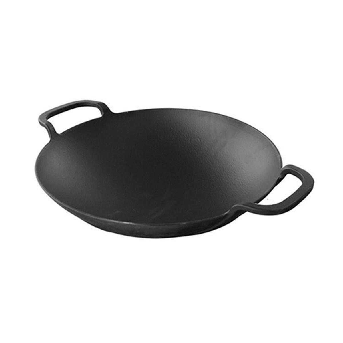 Lava Metal Kulplu Döküm Demir Wok Tava 38 cmWok TavalarLavaMetal Kulplu Döküm Demir Wok Tava