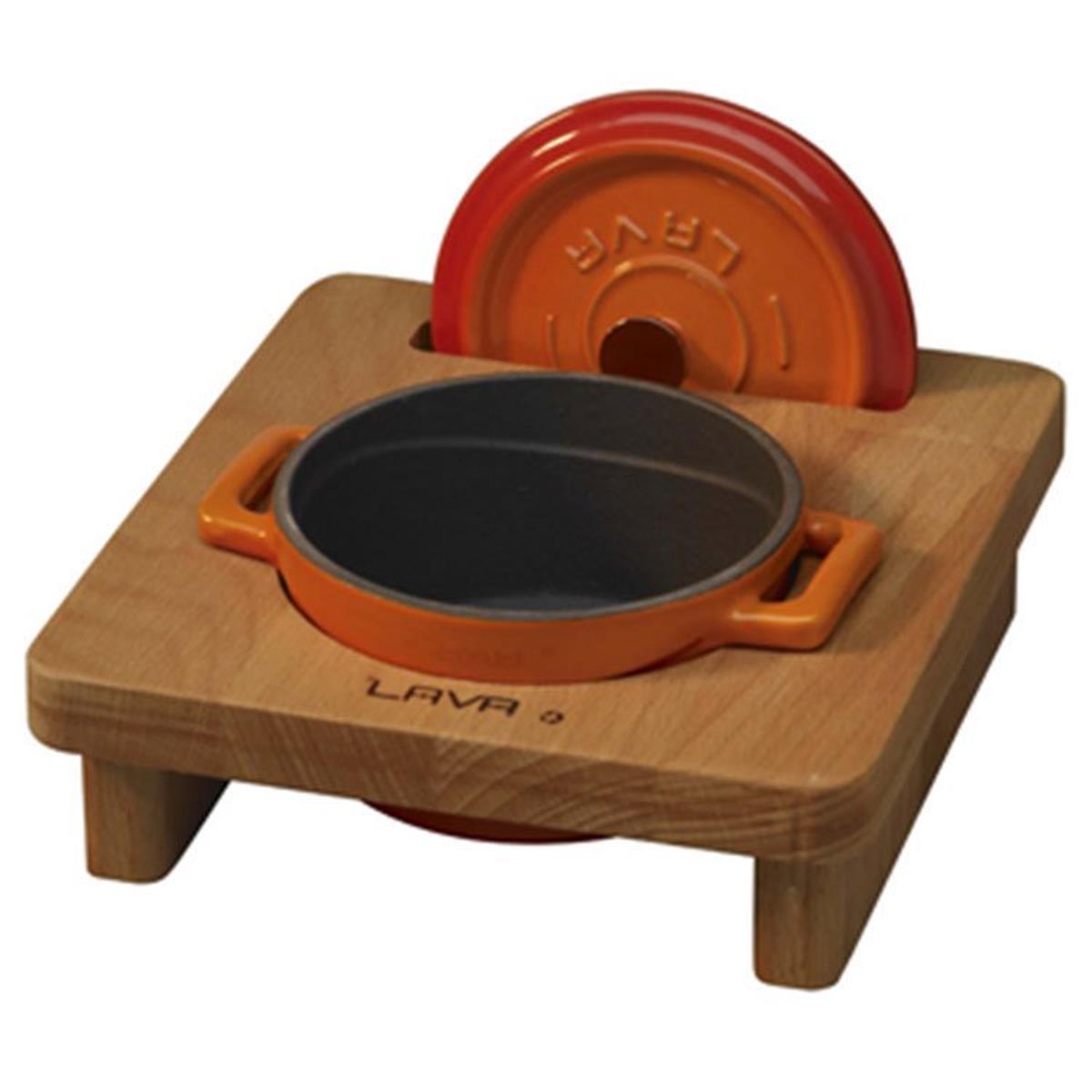 Lava - Ahşap Mini Tencere StandıDöküm TencerelerLavaMini Tencere Standı