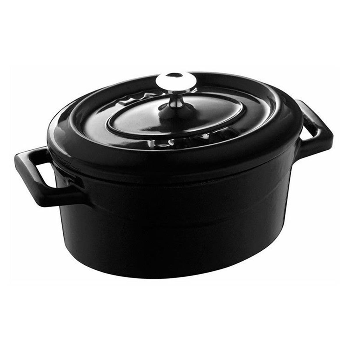 Lava - Trendy Oval Mini Döküm Demir TencereDöküm TencerelerLavaOval Mini Döküm Demir Tencere