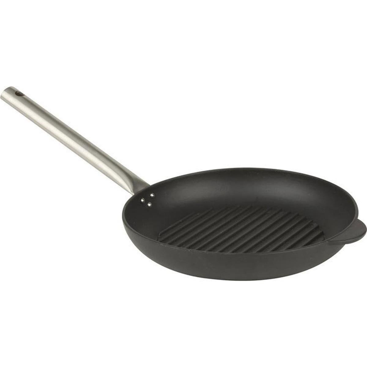 Lava Grill Paslanmaz Saplı Izgara Tava 30 cmIzgara TavalarıLavaPaslanmaz Saplı Izgara Tava