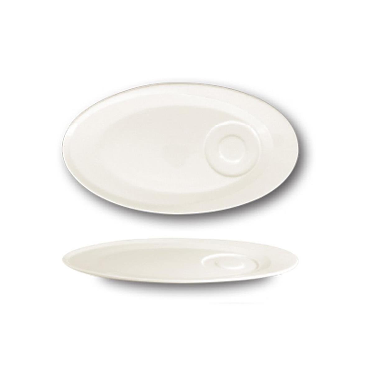Paşabahçe | Giro | Porselen 2 Bölmeli Oval TabakGiroPaşabahçe PorselenPorselen 2 Bölmeli Oval Tabak