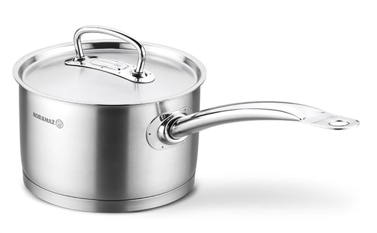 Korkmaz | Proline Paslanmaz Çelik Kapaklı Sos TenceresiTencerelerKorkmazProline Paslanmaz Çelik Kapaklı Sos Tenceresi