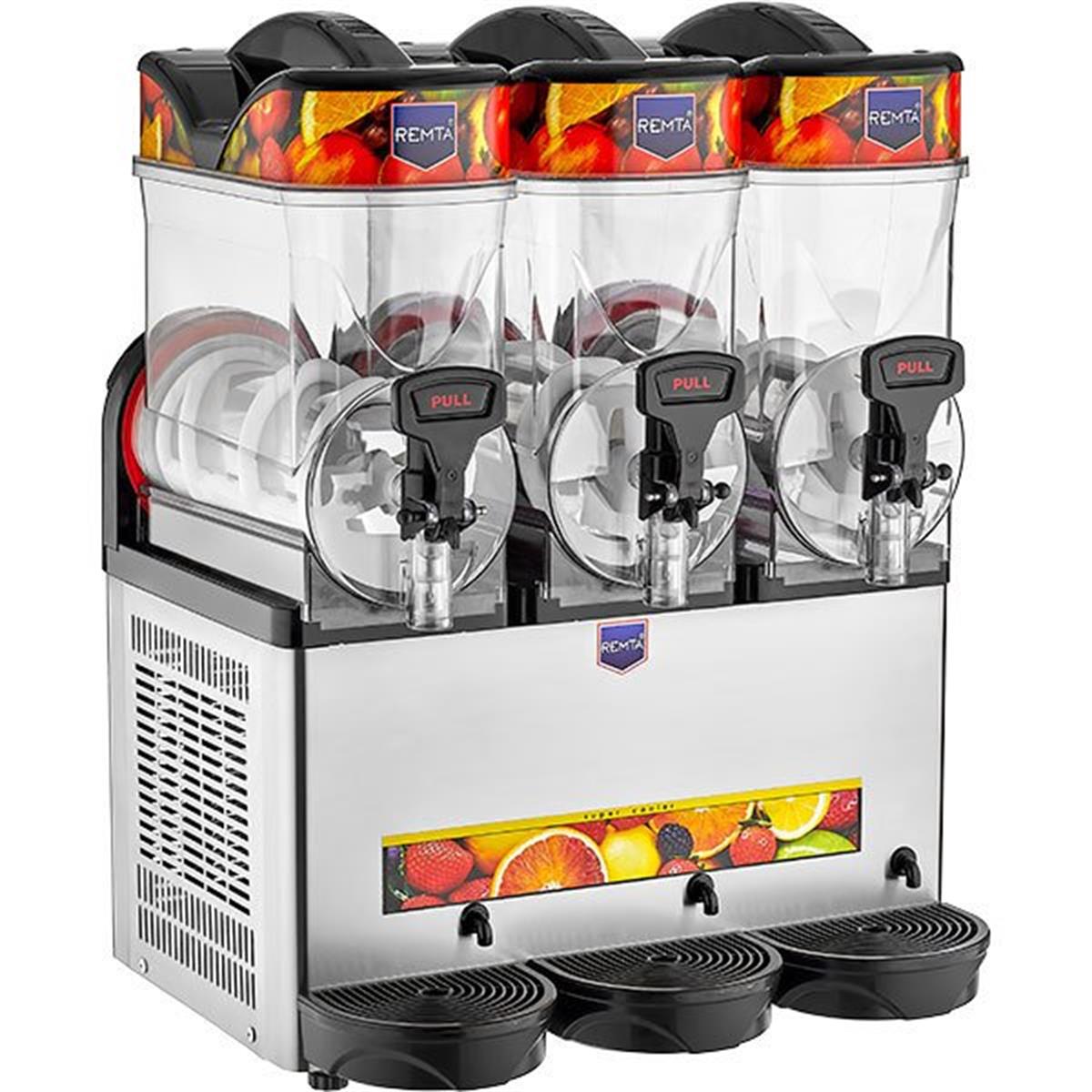 Remta | Üçlü Slush (Buzlaş) Makinesi 10+10+10 lt ST27DispenserlerRemtaÜçlü Slush (Buzlaş) Makinesi 10+10+10 lt ST27