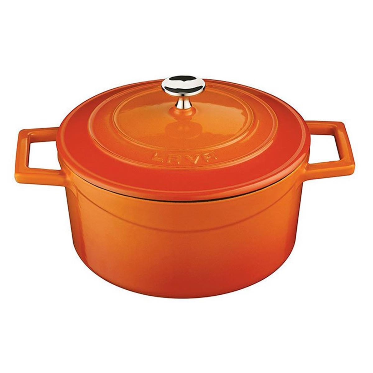 Lava - Folk Yuvarlak Döküm Demir Tencere 24 cmDöküm TencerelerLavaYuvarlak Döküm Demir Tencere