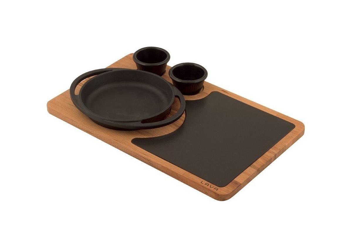 Lava Yuvarlak Kulplu Tava, Ahşap ve Porselen Servis Plakası 16 cmKayın AğacıLavaYuvarlak Kulplu Tava, Ahşap ve Porselen Servis Plakası