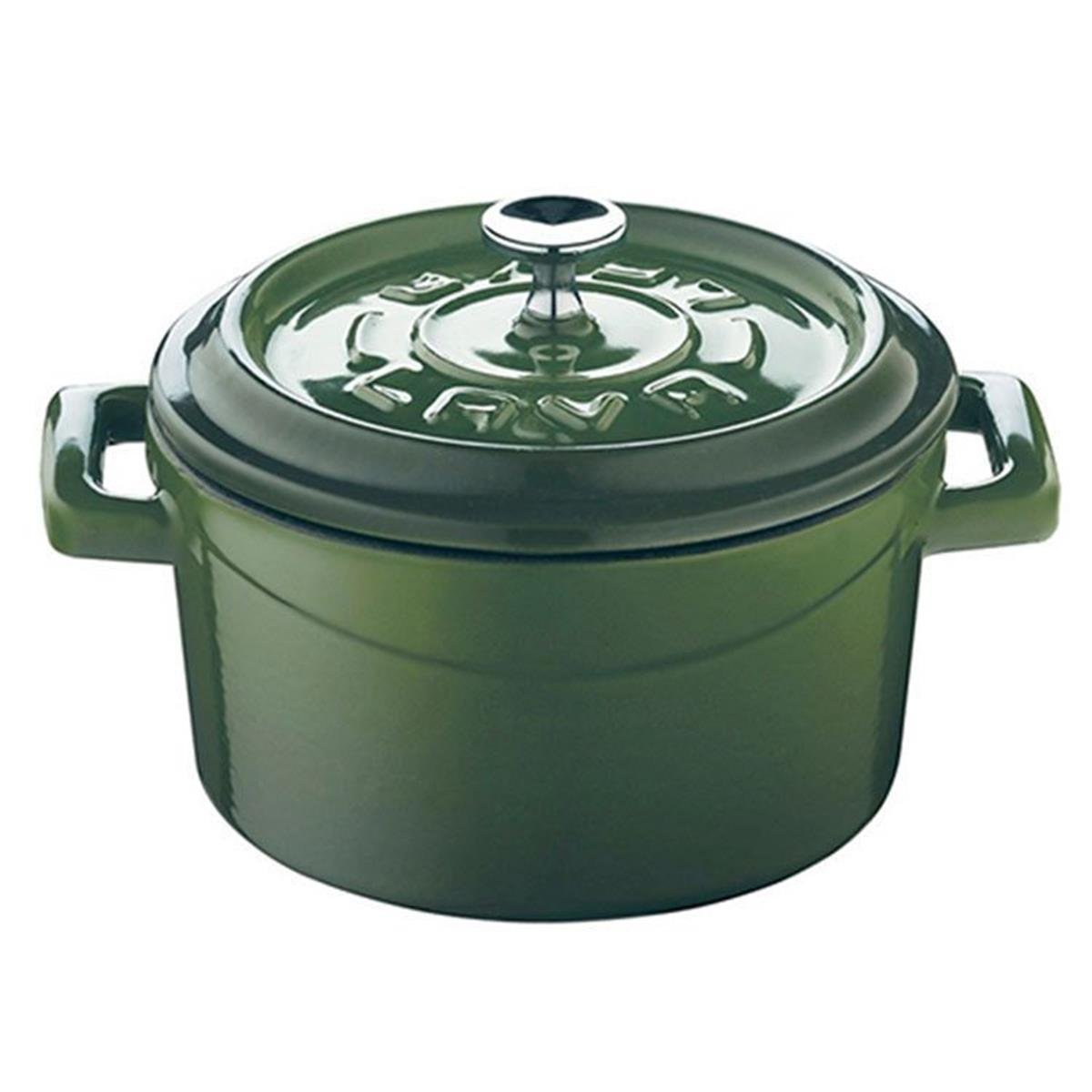 Lava - Trendy Yuvarlak Mini Döküm Demir Tencere 10 cmDöküm TencerelerLavaYuvarlak Mini Döküm Demir Tencere