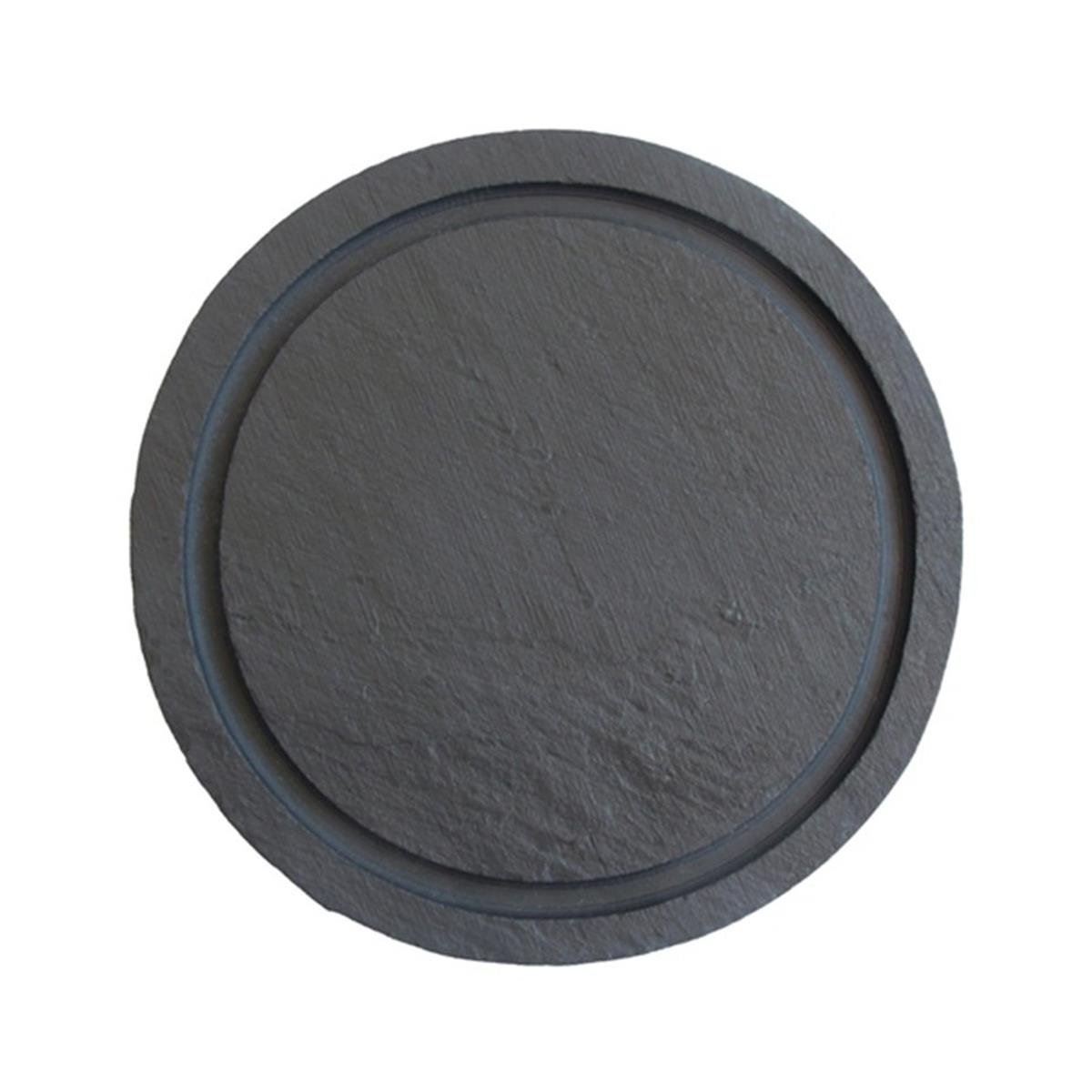 Mat | Kayrak Serisi | Yuvarlak Tabak - Oluklu Düz KenarKayrakMat For HomeYuvarlak Tabak - Oluklu Düz Kenar