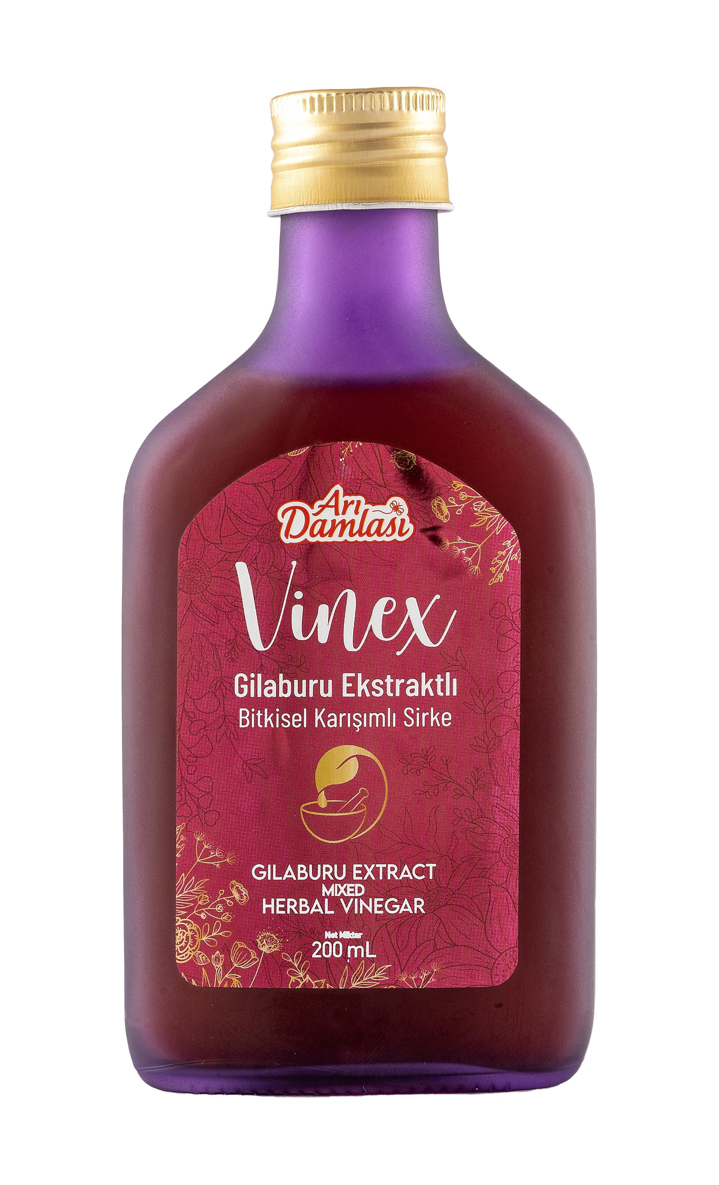 Gilaburu Ekstraktlı Bitkisel Karışımlı Sirke