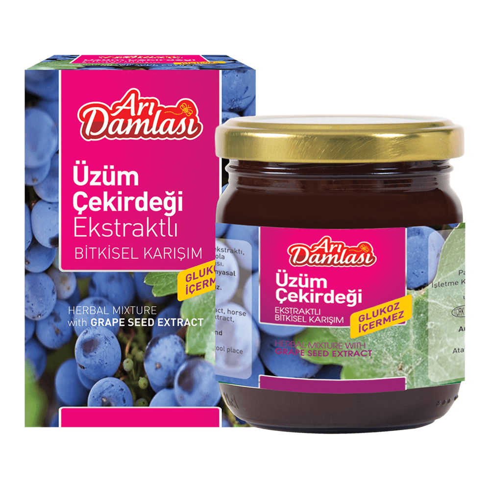 Üzüm Çekirdeği Ekstraktlı Bitkisel Karışım 230 g