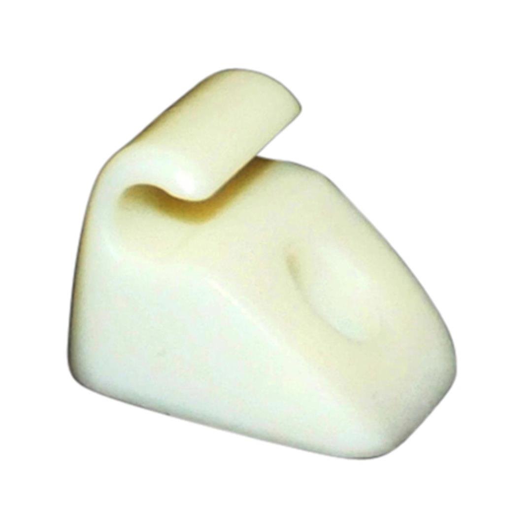 Volkswagen T3 Sun Visor Mount White 251857561A Top View – VW T3 Interior Clip Replacement
