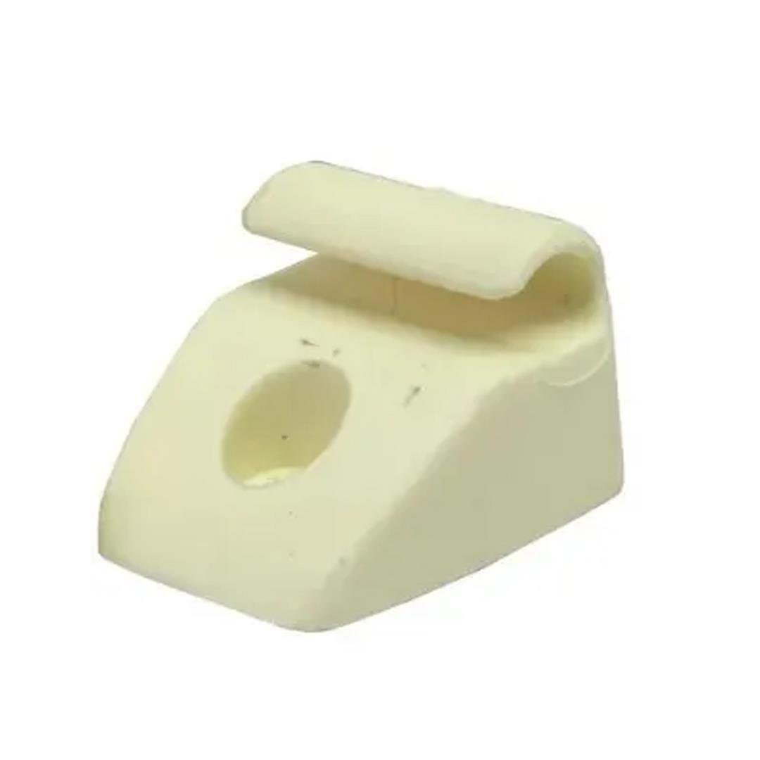 Side View of VW T3 White Sun Visor Bracket 251857561A – Fits 1980-1992 T3 Models