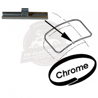 BBT4VW Screen Seal Insert Joining Clip - Chrome