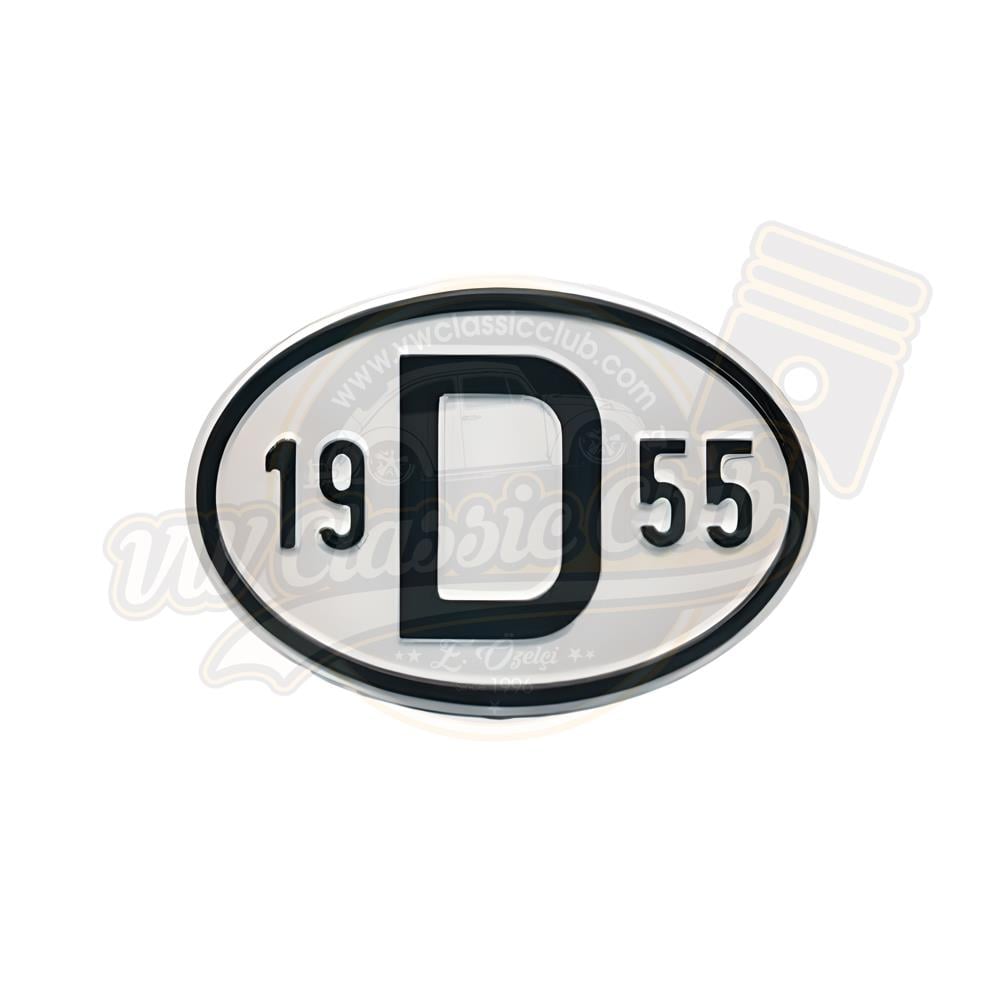 Rear Year Plate 19D55 (1955)