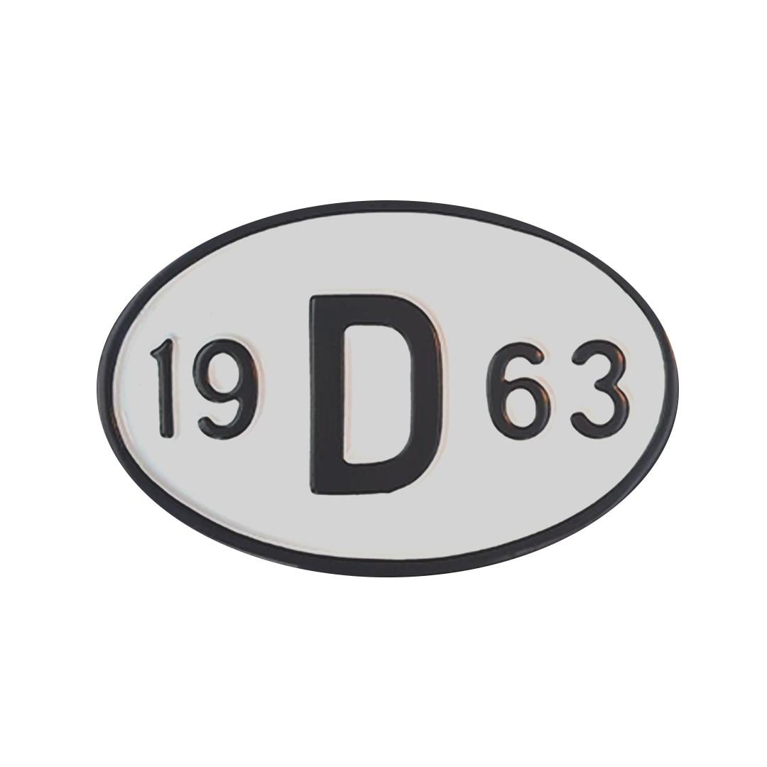 Arka Yıl Plakası 19D63 (1963)