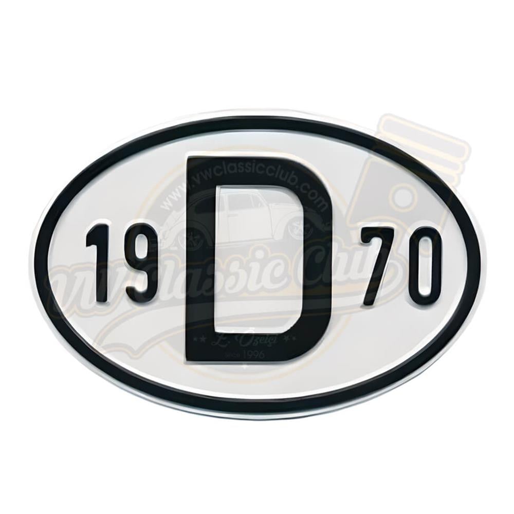 Rear Year Plate 1970 (19D70)
