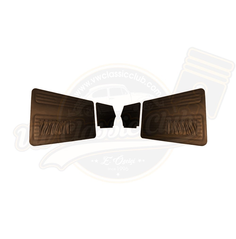 Cabrio Door Panel Set Double Pocket Brown (1300-1302-1303)