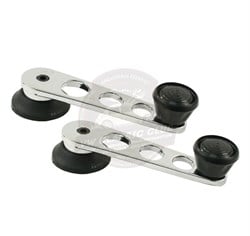 Jopex Window Winder Handle Chrome with Black Knob