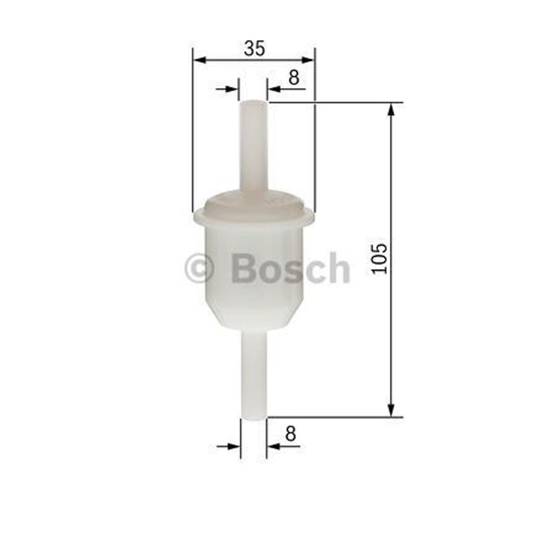 Bosch fuel filter for classic VW Beetle, compatible with 1200, 1300, 1302, 1303 models, OEM 0450904058 HTD