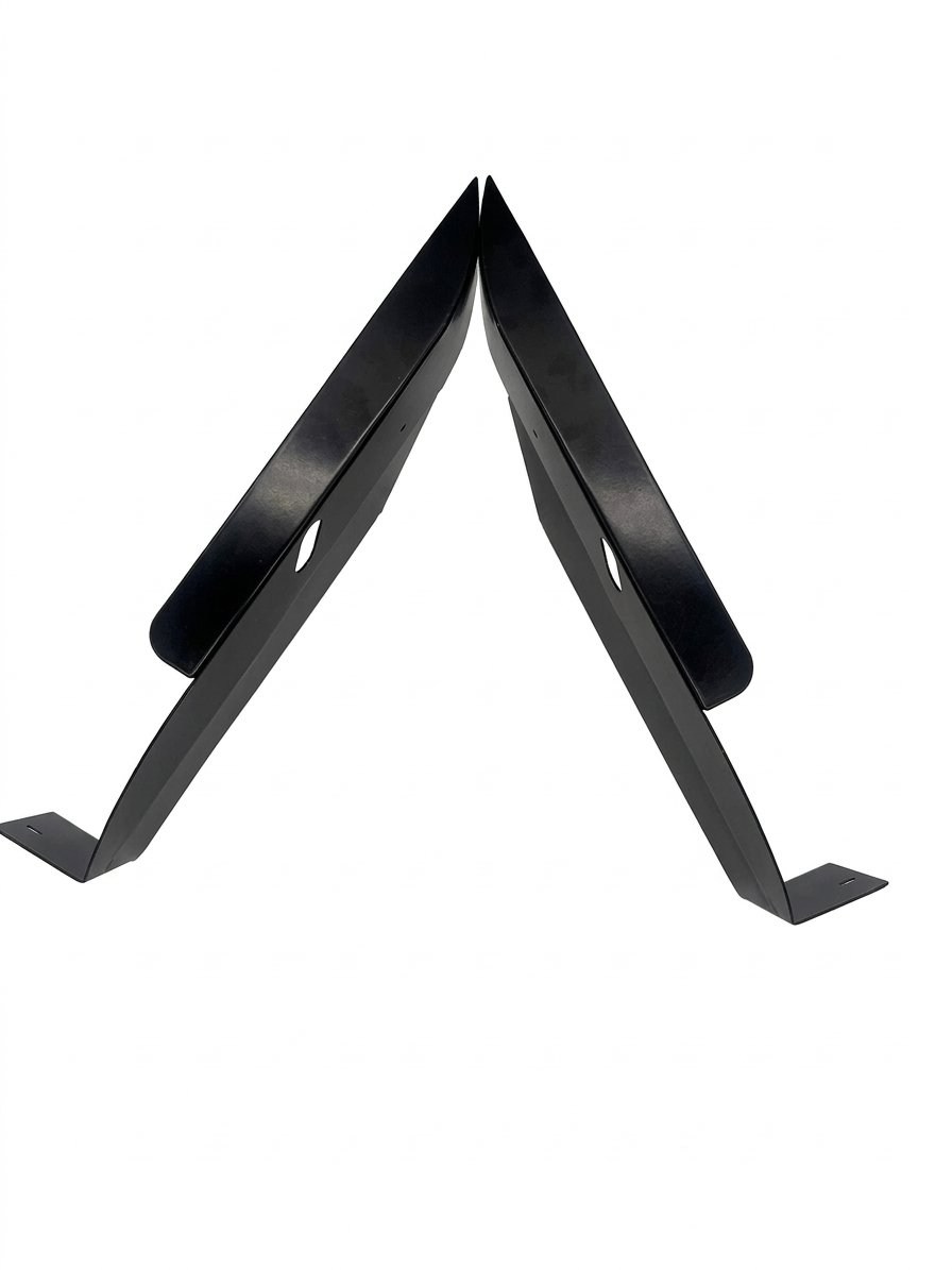 Front Seat Outer Side Panel Covers In Black - Pair