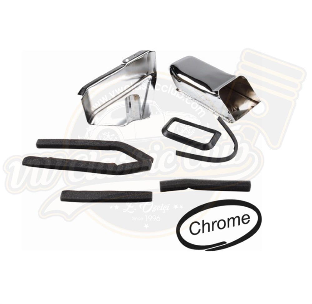 Chrome Oil Cooler Cap Set