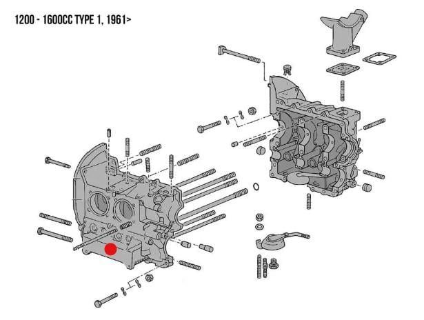 AS41 Engine Case CrankCase (1100-1200-1300-1302-1303-T1-T2-Karmann-Type3)