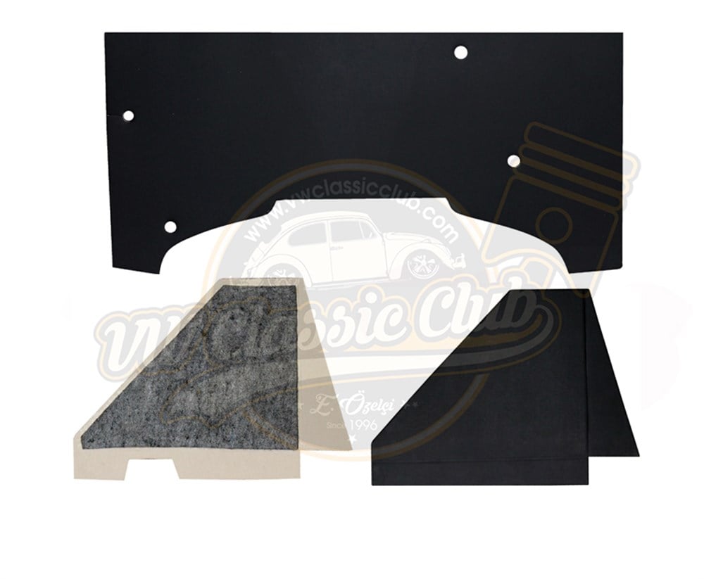 Black Engine Sound Isolation Cardboard