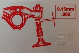 Valve Adjustment Sticker