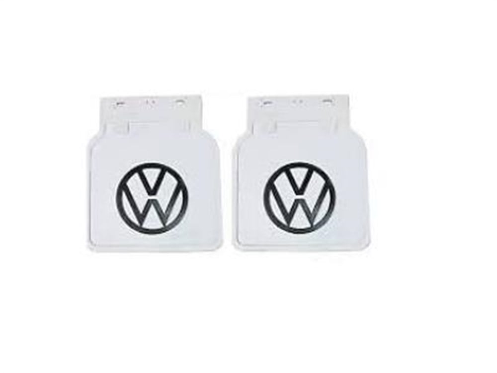Vw Classic Club White Mudflap Pair (1200)