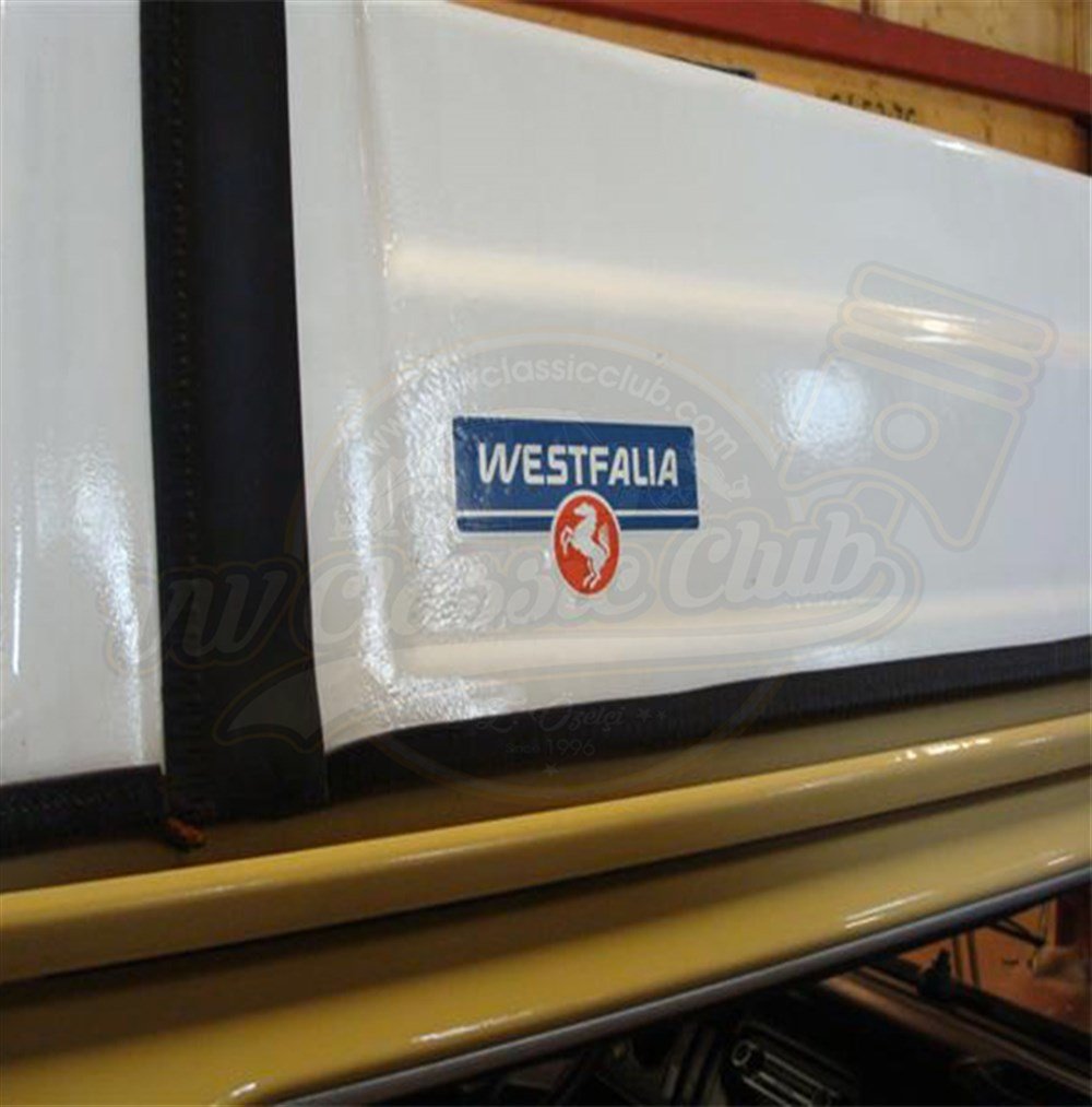 Westfalia Yan Etiket Mavi Kırmızı