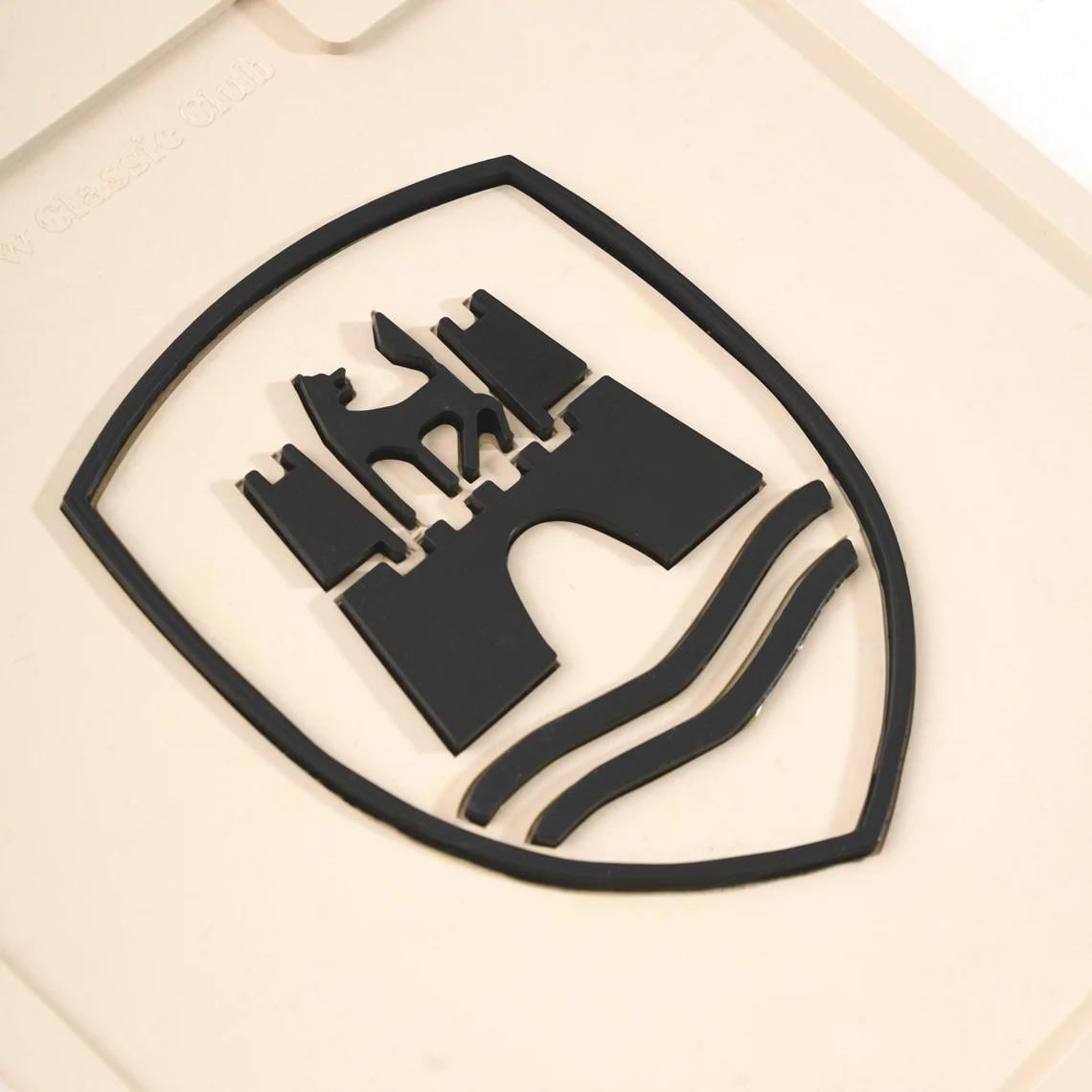 Mud Flaps With Wolfsburg Emblem White, (Set)