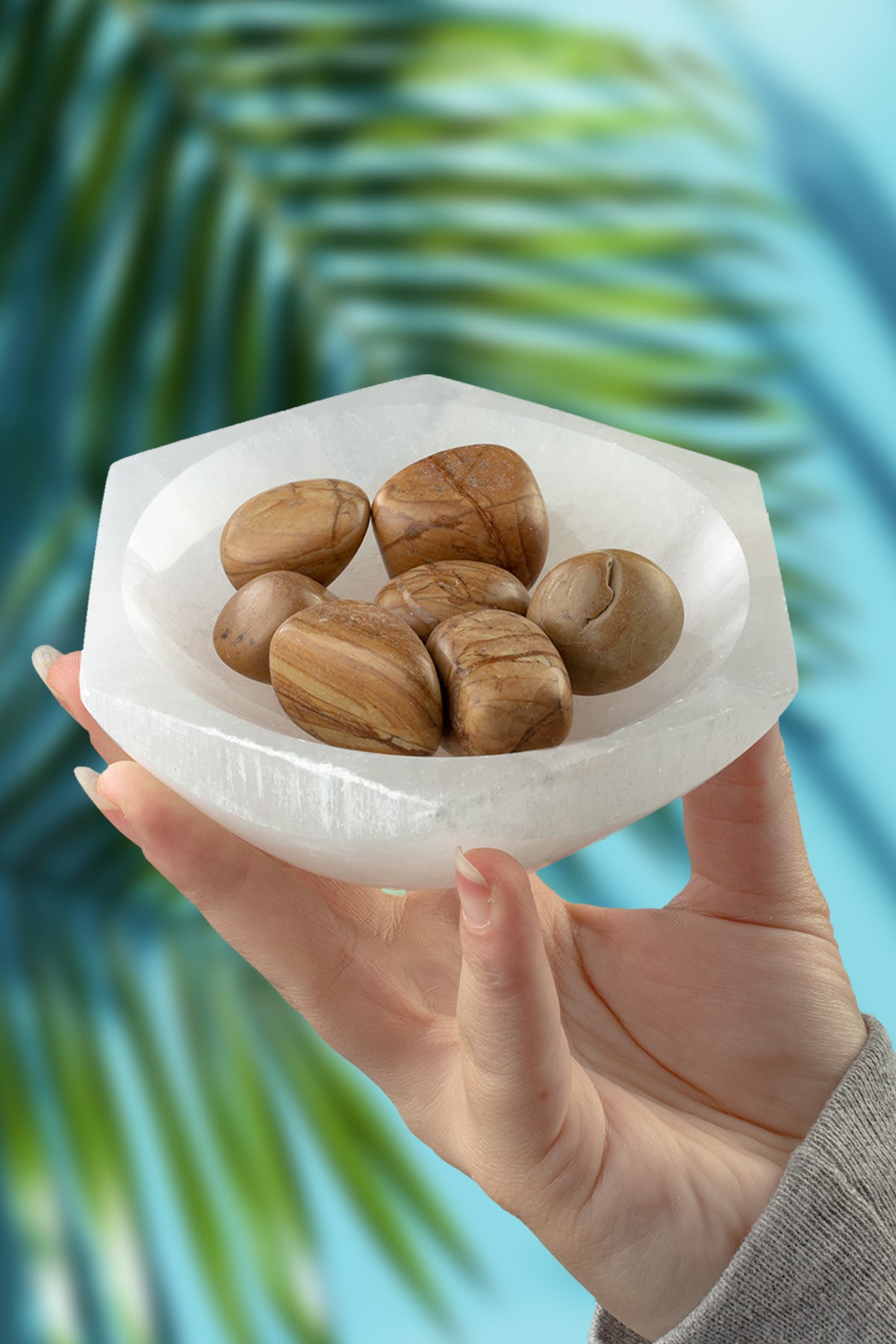 Ağaç Jasper Taşı Tamburlanmış Kütle - 100 Gram