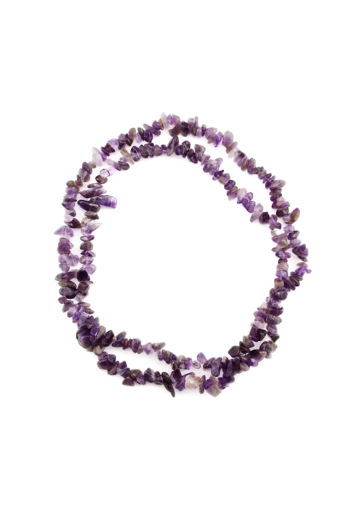 Ametist Kırık Taş Orta Boy 5x8mm Doğal Taş Dizi