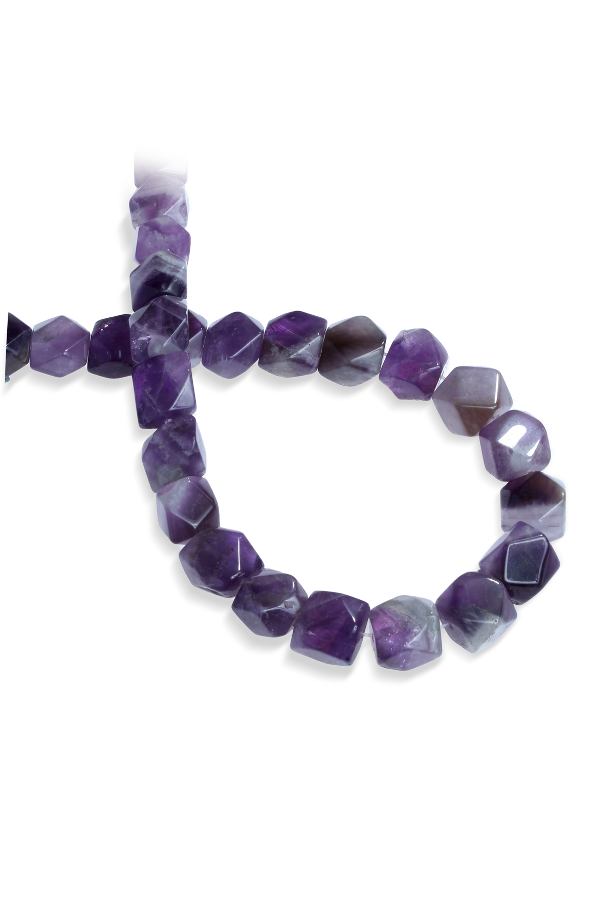 Ametist Taşı Amorf Kesim 14x14mm Doğal Taş Dizi