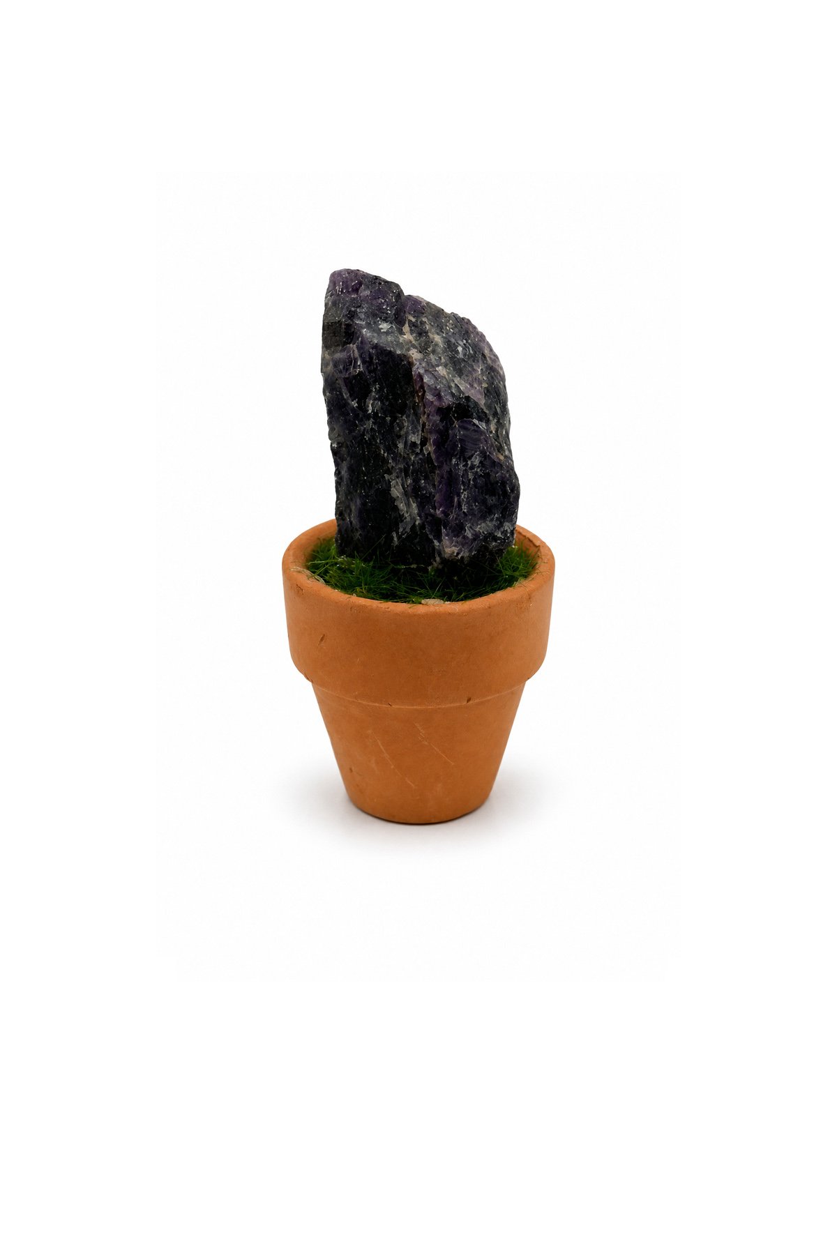 Ametist Taşı Mini Saksı Dekor