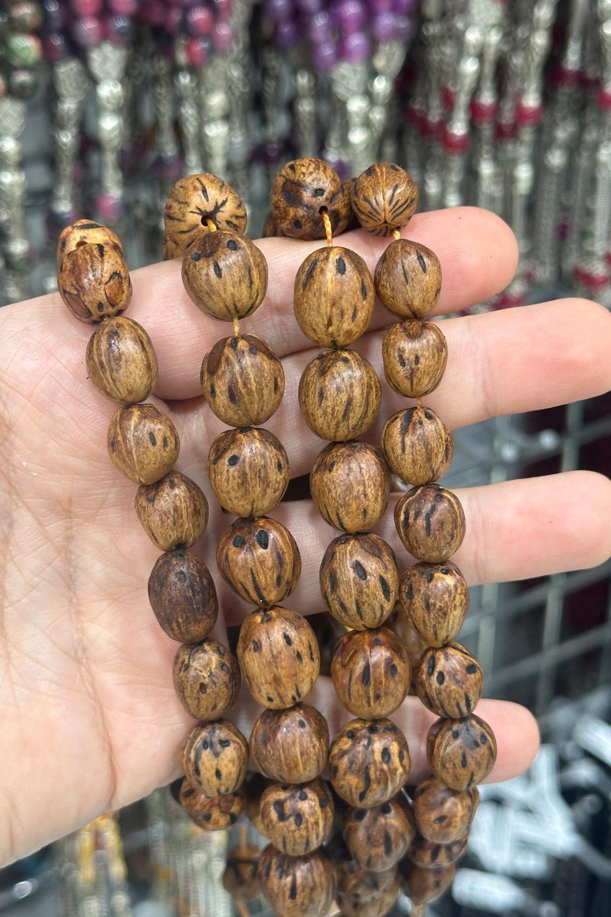 Andız Ağacı Açık Kahverengi Renkli Kokulu 20 li Tesbih