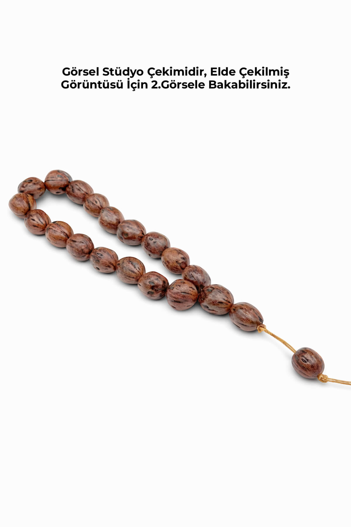 Andız Ağacı Açık Kahverengi Renkli Kokulu 20 li Tesbih