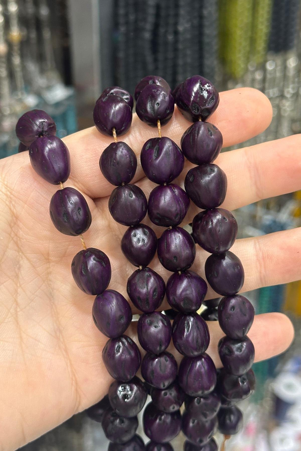 Andız Ağacı Mor Renkli Kokulu 20 li Tesbih