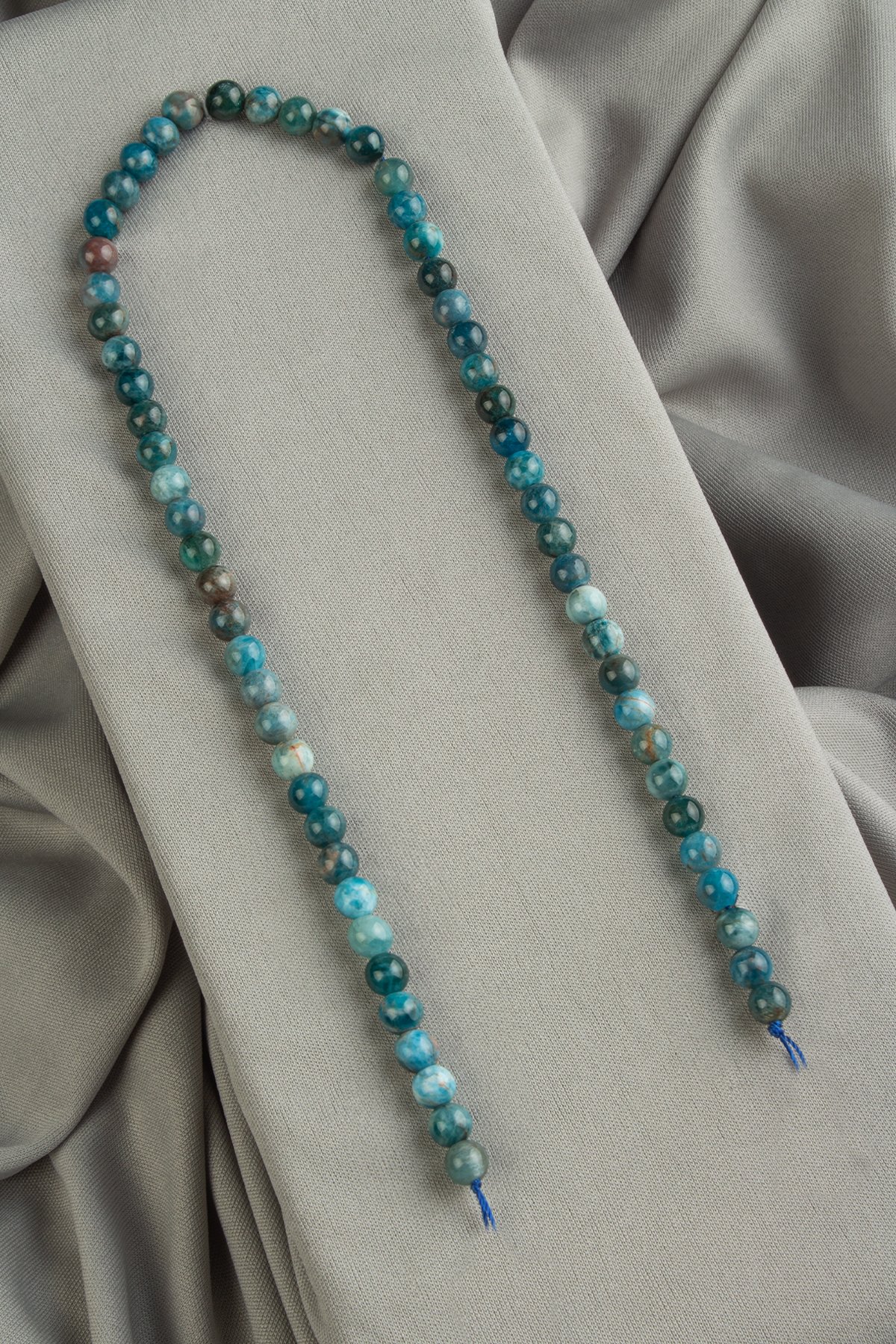 Apatit Doğal Taş Parlak Küre Kesim 6mm Dizi [AA]