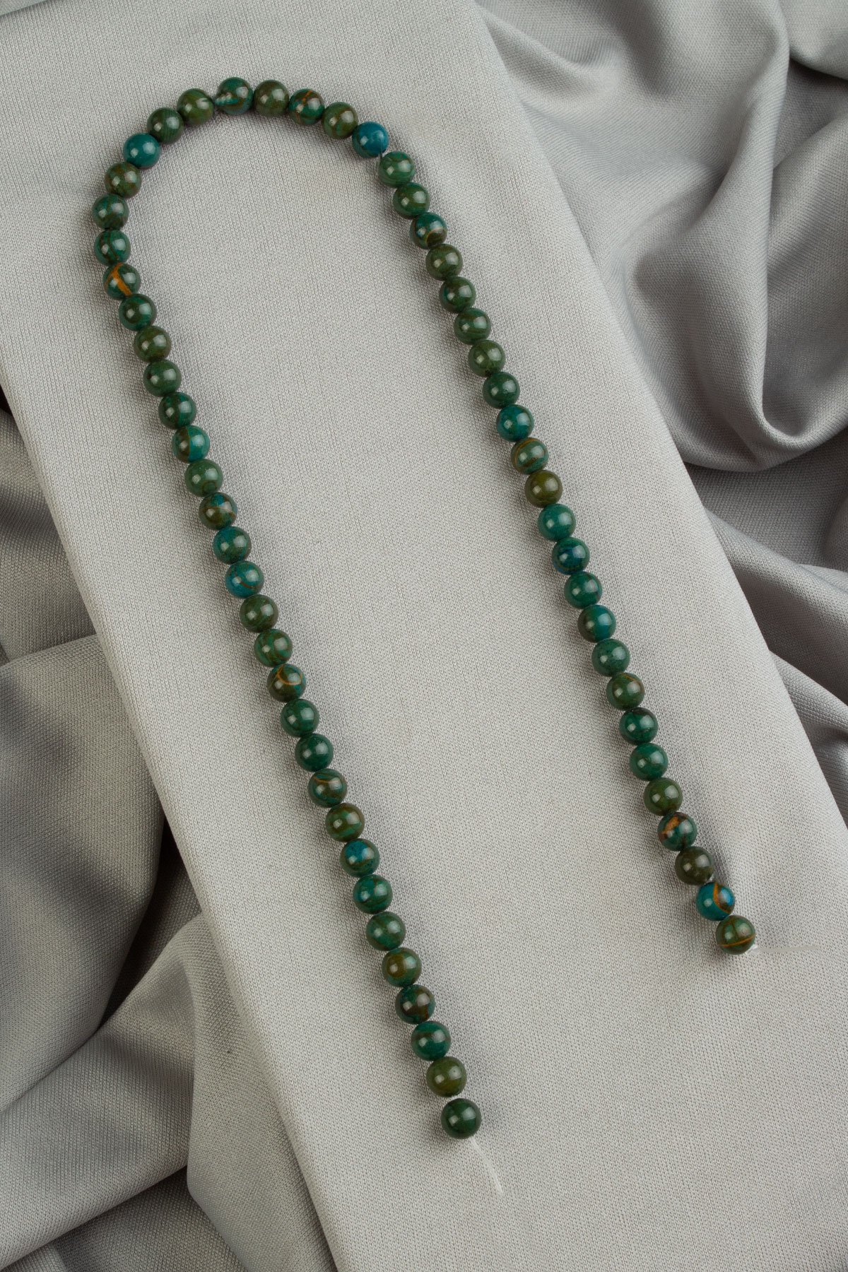 Apatit Doğal Taş Parlak Küre Kesim 6mm Dizi [AB]