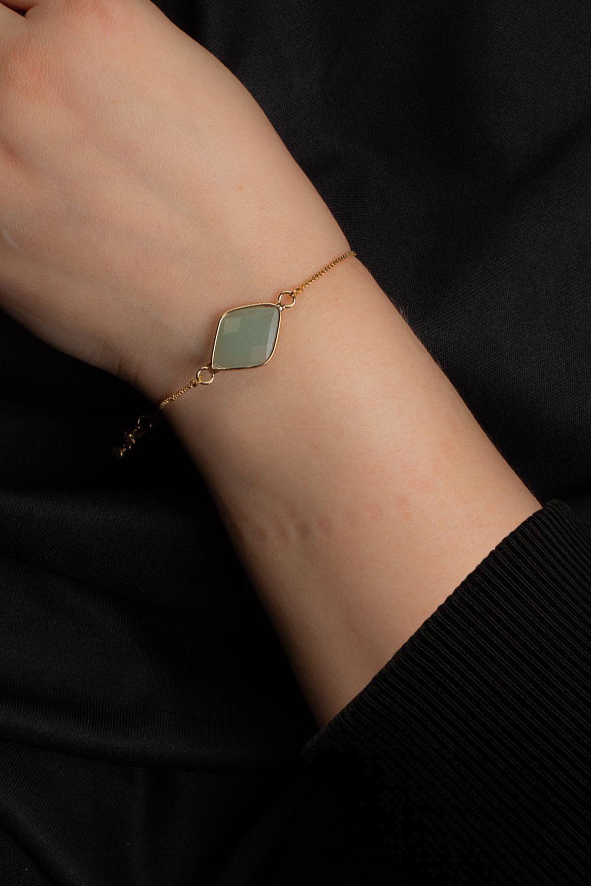 Aventurın Doğal Taş Asansör Sistemli Bileklik