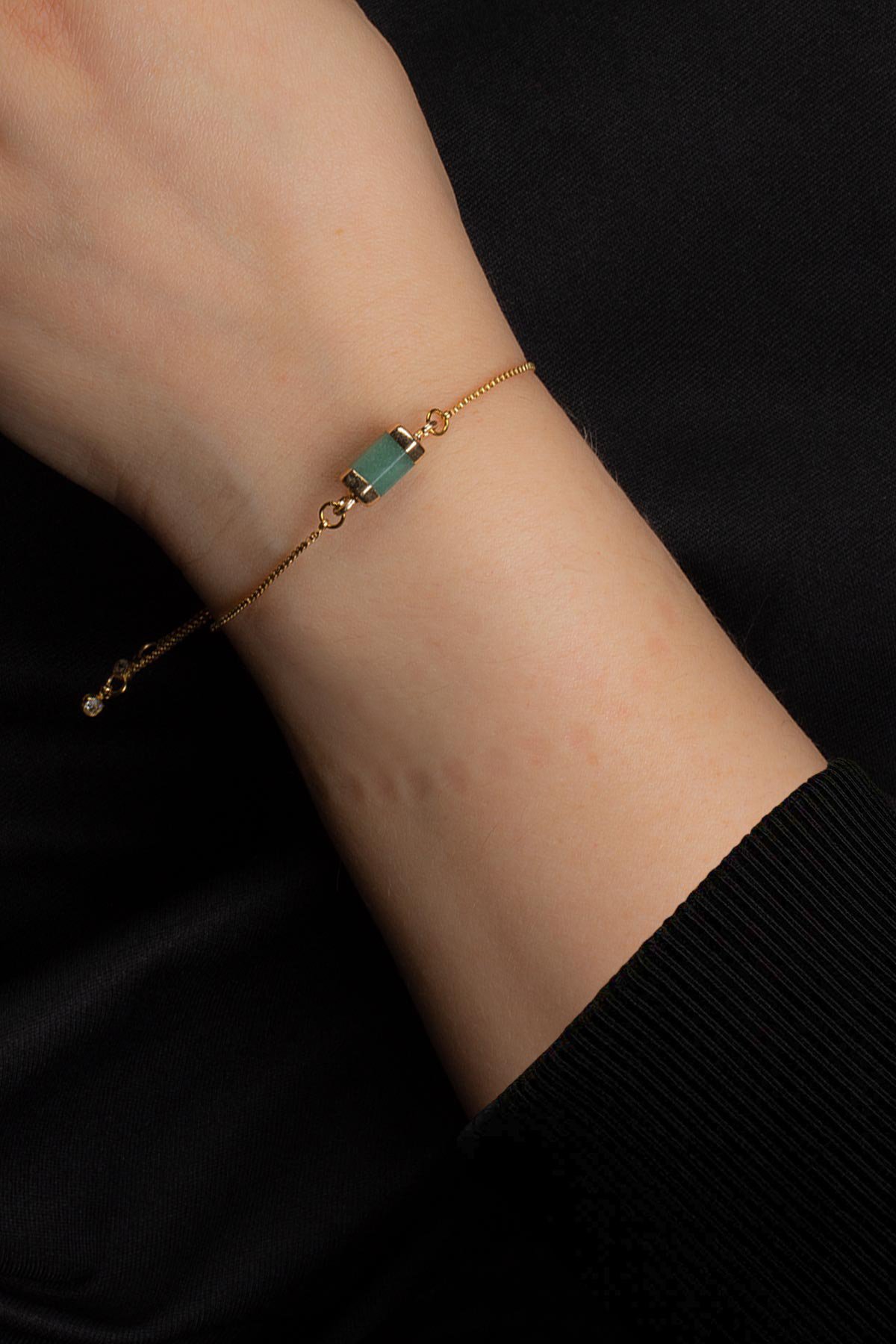 Aventurın Doğal Taş Asansör Sistemli Bileklik