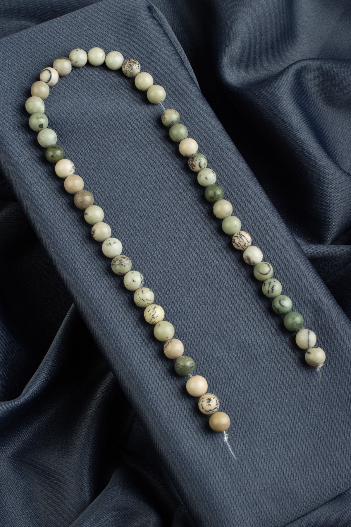 Çam Jasper Doğal Taş Parlak Küre Kesim 8mm Dizi [AA]