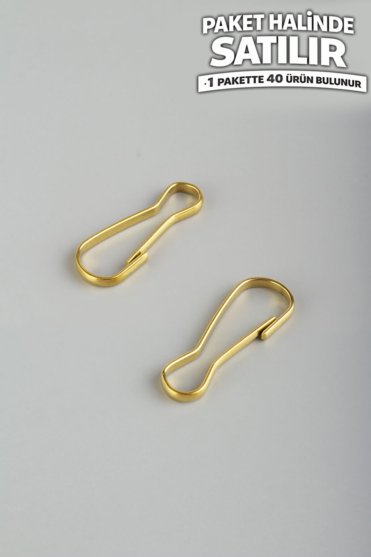 Çelik Aparat Altın 25x25mm 40 PCS