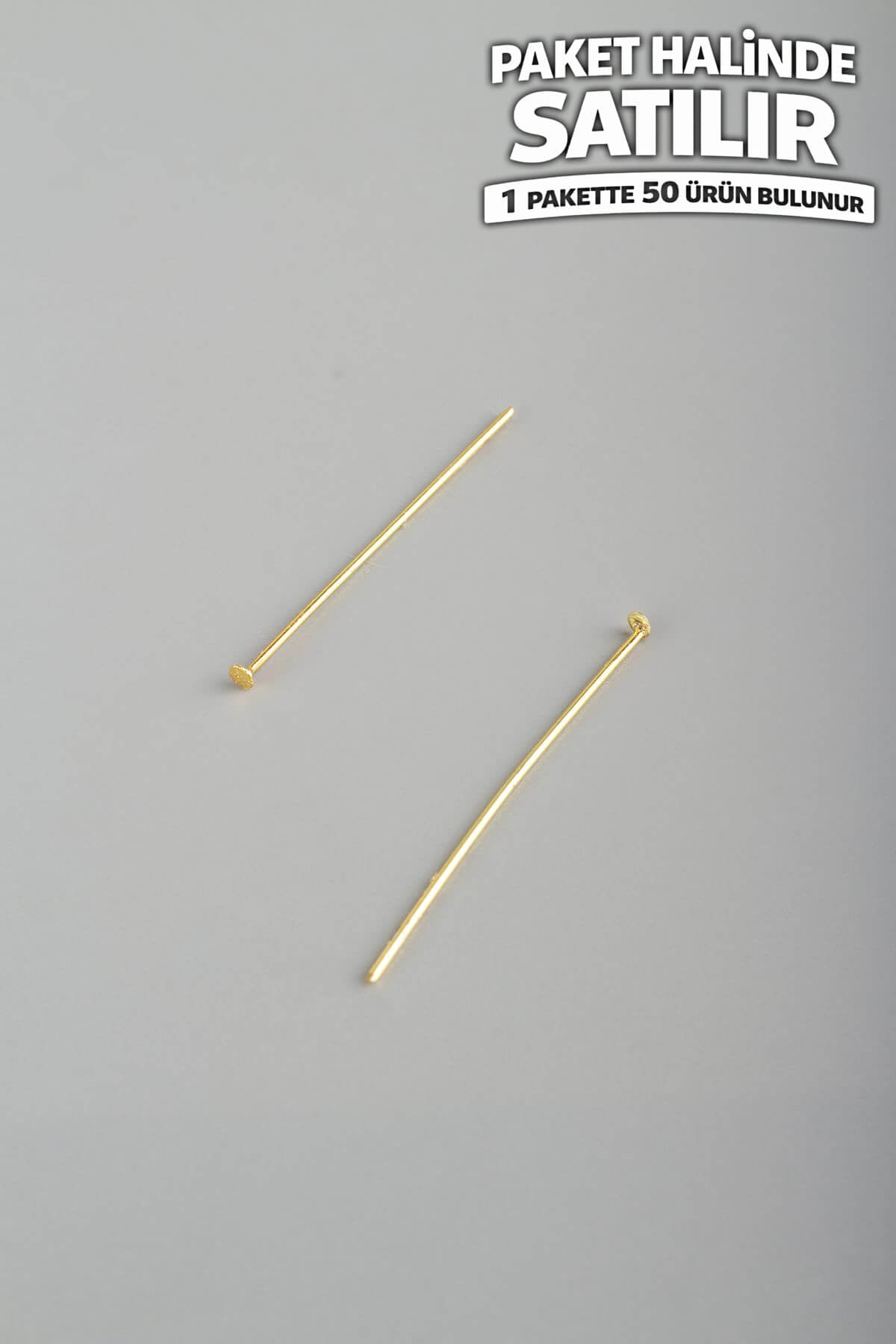Çelik Aparat Altın 30mm 50 PCS