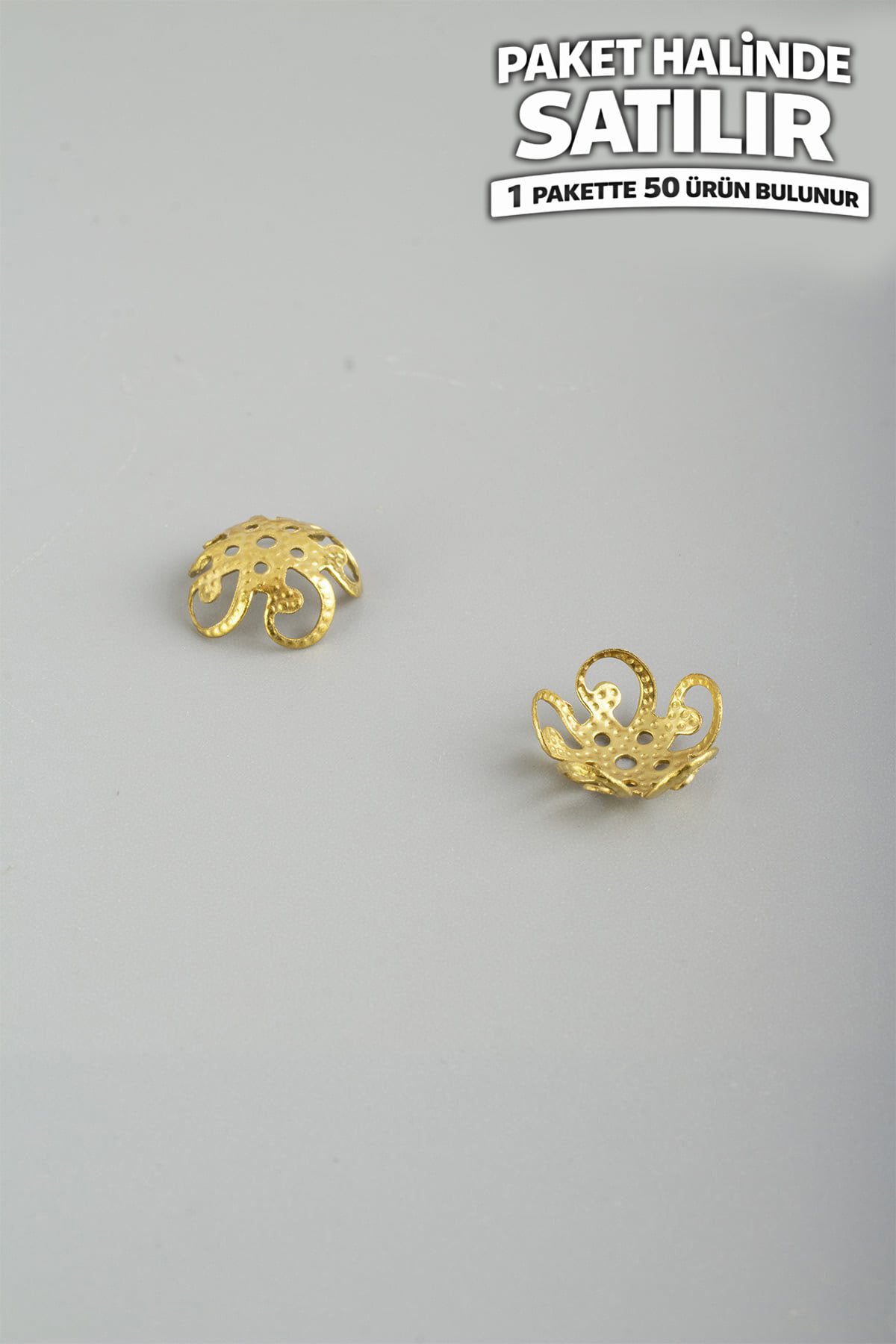 Çelik Aparat Altın 4x10mm 50 Adet