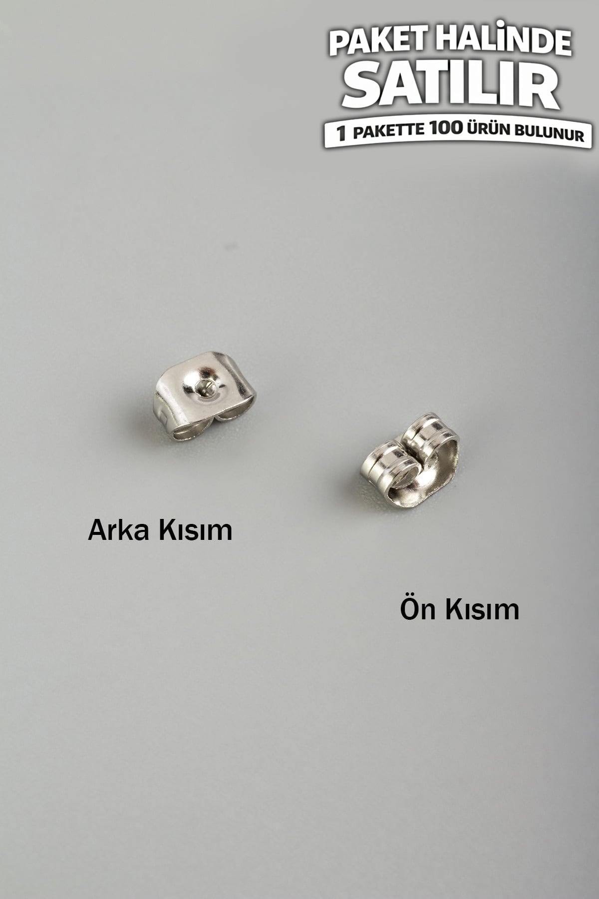 Çelik Aparat Gümüş 100 PCS