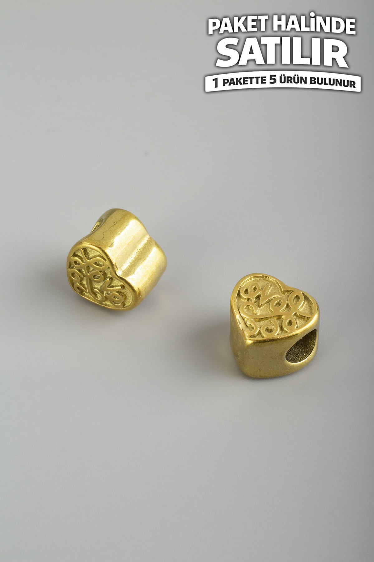 Çelik Ara Aparat Altın 10x11mm 5 PCS