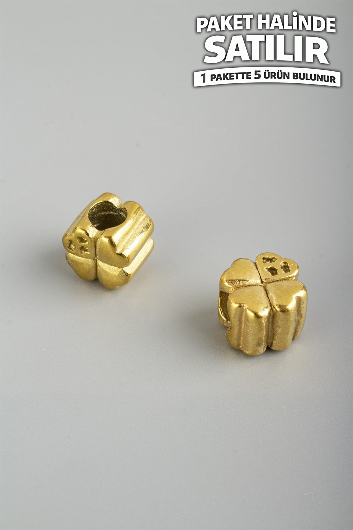 Çelik Ara Aparat Altın 11x11mm 5 PCS