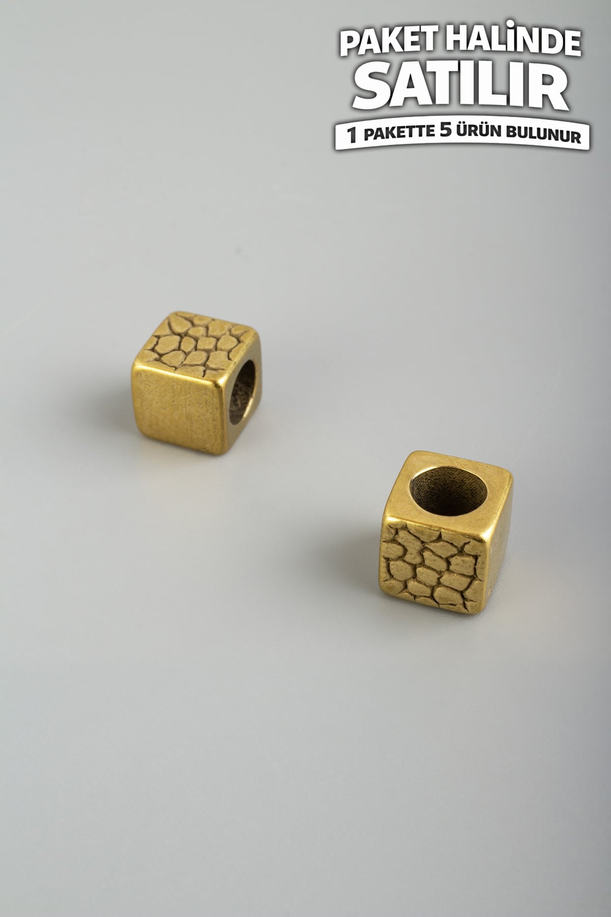 Çelik Ara Aparat Altın Küp Kesim 8x8mm 5 PCS