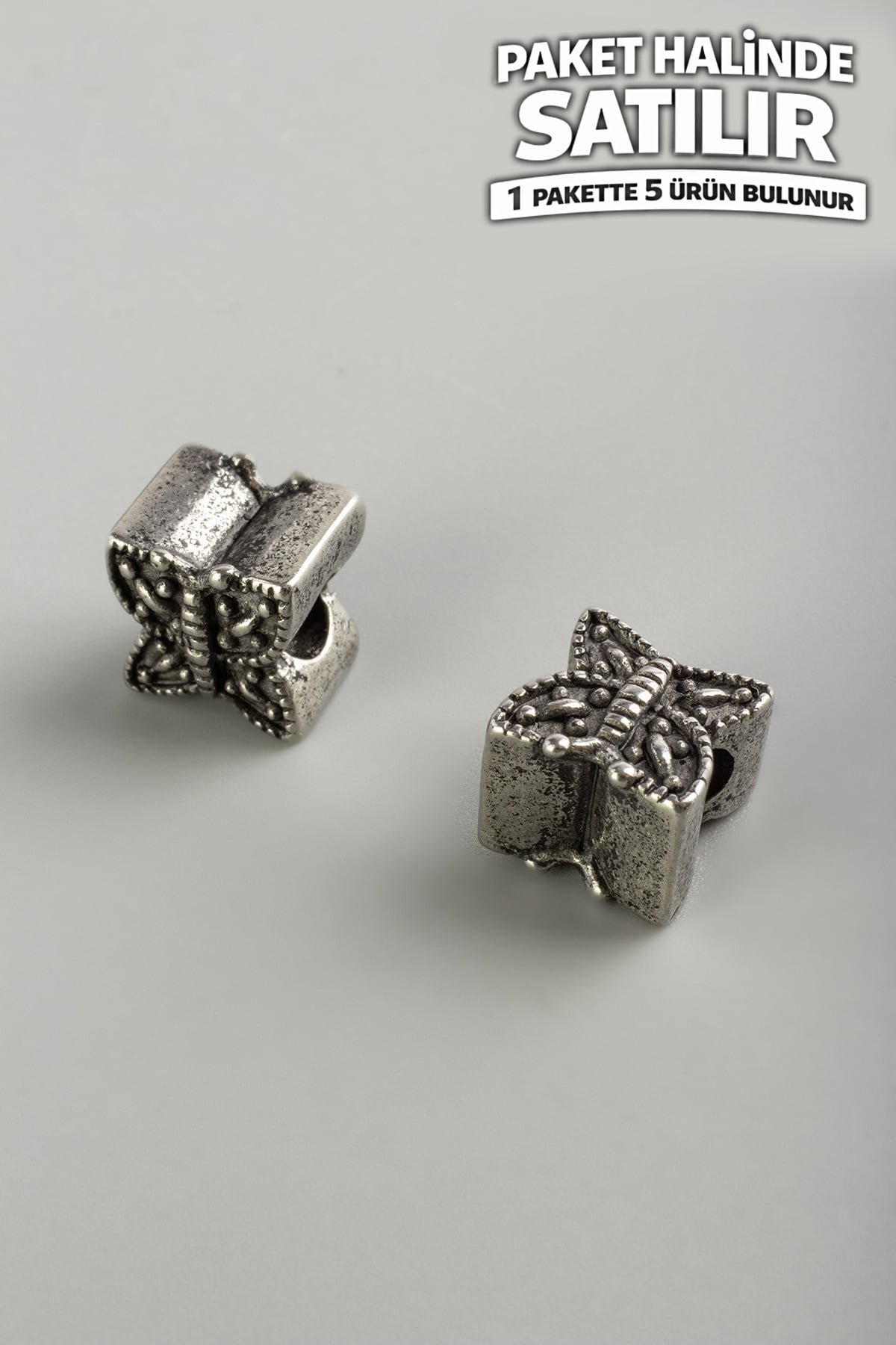 Çelik Ara Aparat Gümüş 10x11mm 5 PCS